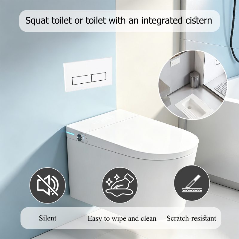 Matte white dual flush plate bathroom application for concealed cistern system