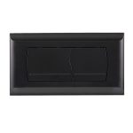 Matte black replacement dual flush plate for concealed toilet cistern